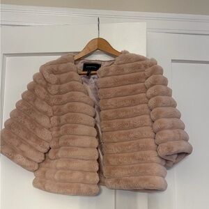 BCBGMAXAZRIA Faux Fur Shrug